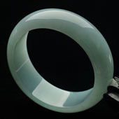 糯冰种晴水缅甸翡翠A货手镯（59.9mm）