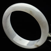 糯冰种紫罗兰缅甸翡翠A货手镯（57.7mm）