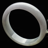 糯冰种紫罗兰缅甸翡翠A货手镯（58.4mm）