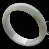 糯冰种紫罗兰缅甸翡翠A货手镯（59.1mm）