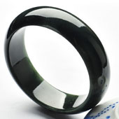 冰种油青缅甸翡翠A货手镯（57.4mm）
