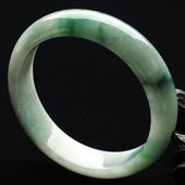 糯冰种飘花缅甸翡翠A货手镯（54.4mm）