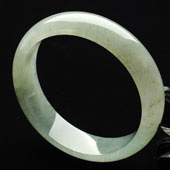 冰种晴水缅甸翡翠A货手镯（57.3mm）