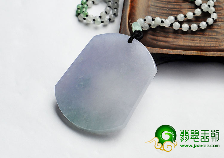 糯冰种紫罗兰缅甸翡翠A货小桥流水挂件