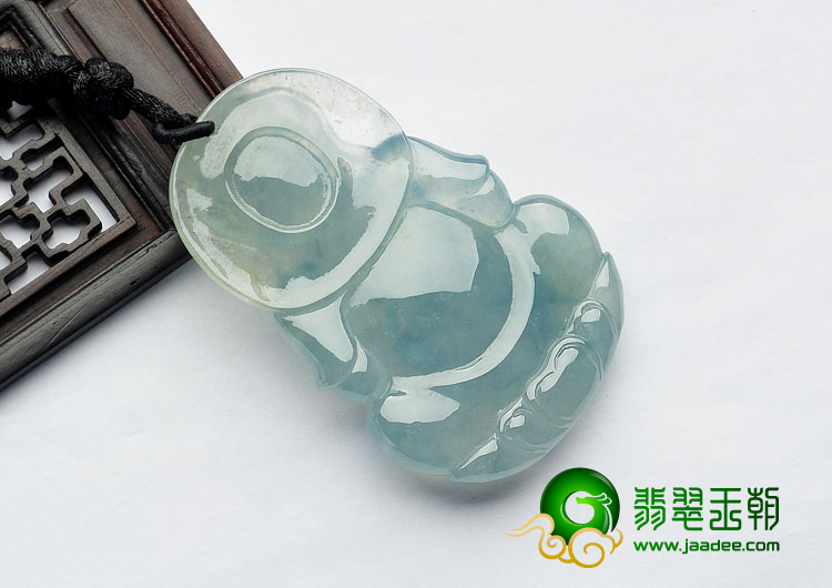 冰种晴水缅甸翡翠A货观音挂件