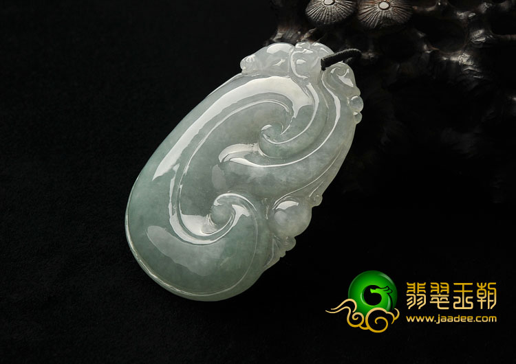 冰种晴水缅甸翡翠A货如意挂件