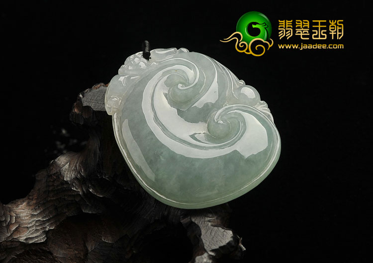 冰种晴水缅甸翡翠A货如意挂件