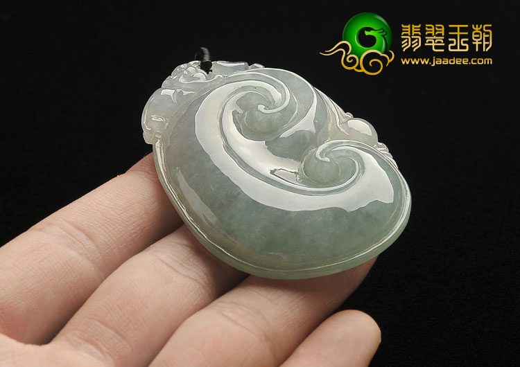 冰种晴水缅甸翡翠A货如意挂件