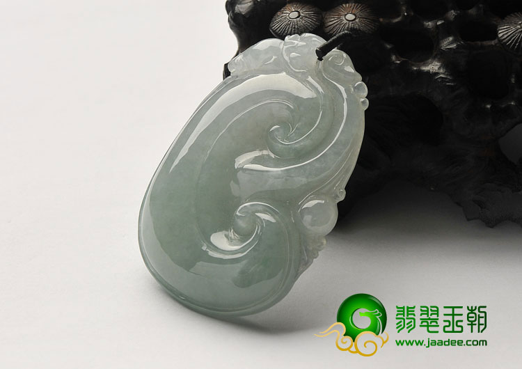 冰种晴水缅甸翡翠A货如意挂件