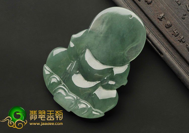 冰种晴水缅甸翡翠A货观音挂件