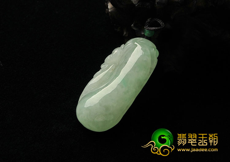 糯冰种晴水略飘翠缅甸翡翠A货福瓜挂件