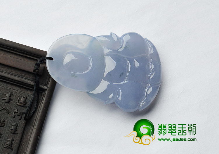 冰种紫罗兰缅甸翡翠A货观音挂件