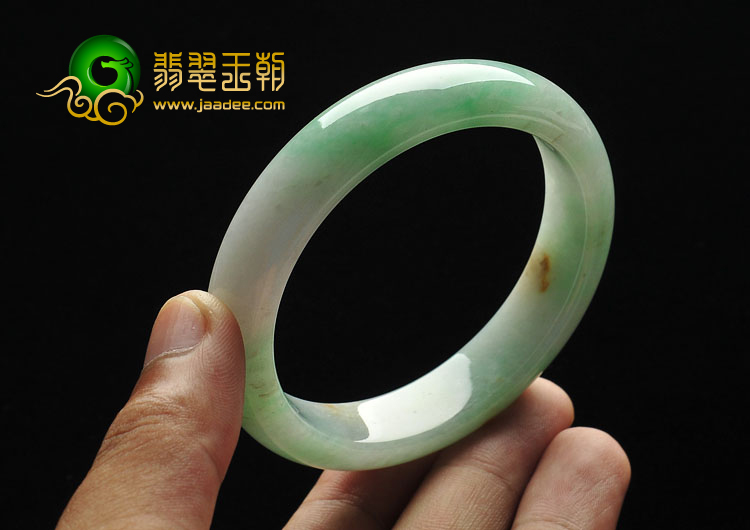 糯冰种翠色缅甸翡翠A货手镯（56.1mm）