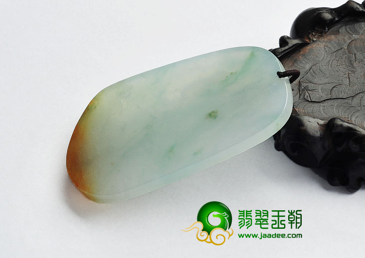 （超值推荐）冰种飘花略带褐黄翡缅甸翡翠A货站观音挂件
