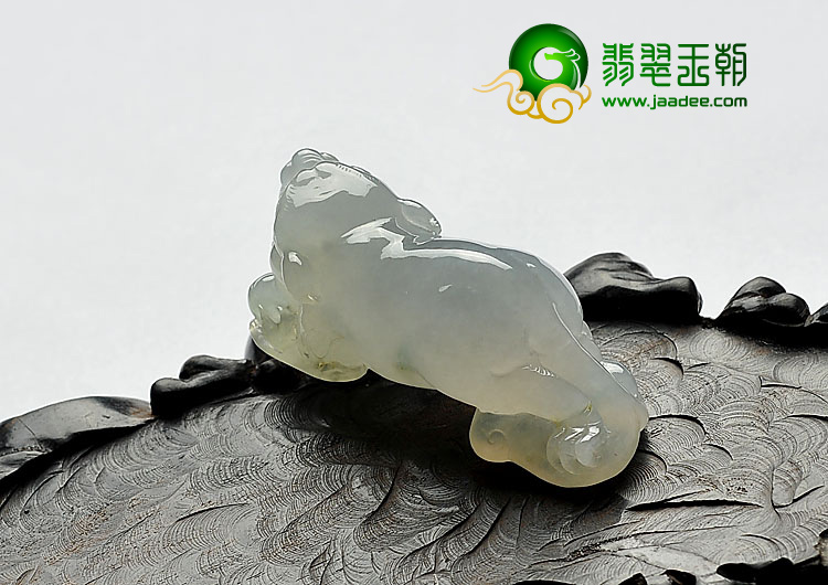 冰种晴水缅甸翡翠A货貔貅挂件