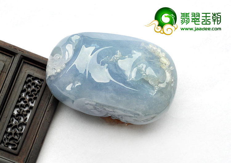 糯冰种晴水黄翡缅甸翡翠A货蝶恋花手玩件
