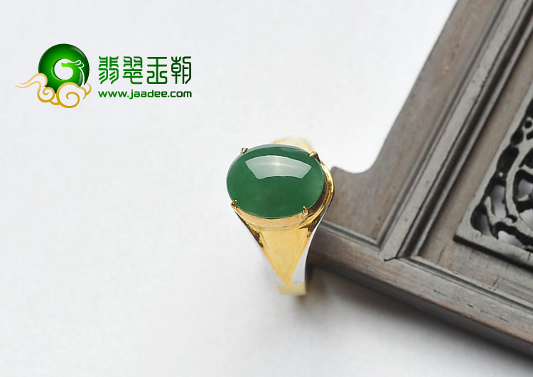 冰种蓝绿缅甸翡翠A货戒面（单价）