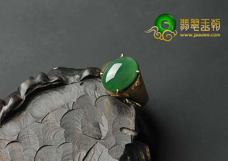 冰种蓝绿缅甸翡翠A货戒面