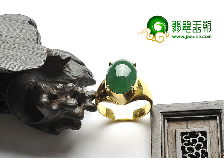 冰种蓝绿缅甸翡翠A货戒面