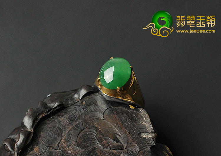 冰种蓝绿缅甸翡翠A货戒面