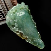 糯冰种晴水黄翡缅甸翡翠A货人生如意挂件