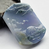 糯冰种紫罗兰飘花缅甸翡翠A货怀远挂件