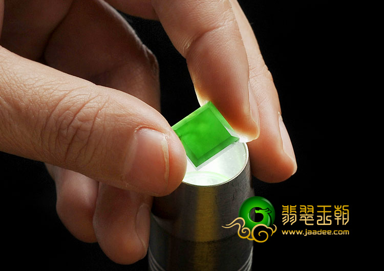 冰种墨翠缅甸翡翠A货戒面