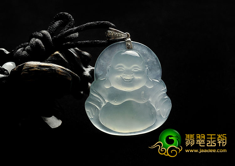 冰玻种晴水缅甸翡翠A货玉佛挂件
