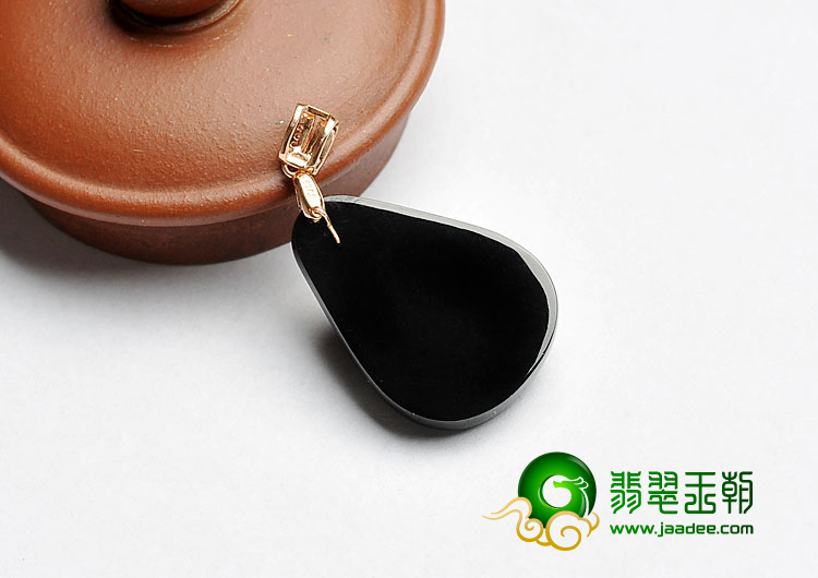 糯冰种墨翠缅甸翡翠A货释迦牟尼头挂件