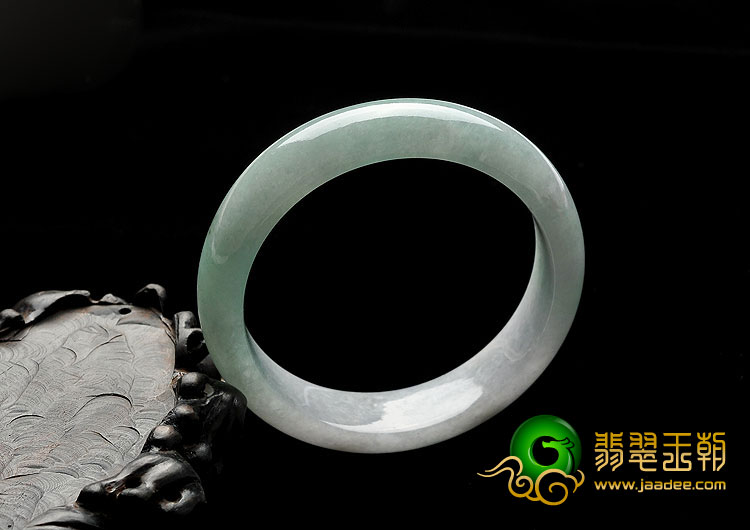 糯冰种晴水缅甸翡翠A货手镯（57.4mm）