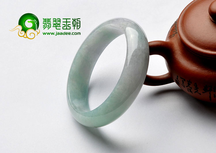 糯冰种晴水缅甸翡翠A货手镯（57.4mm）