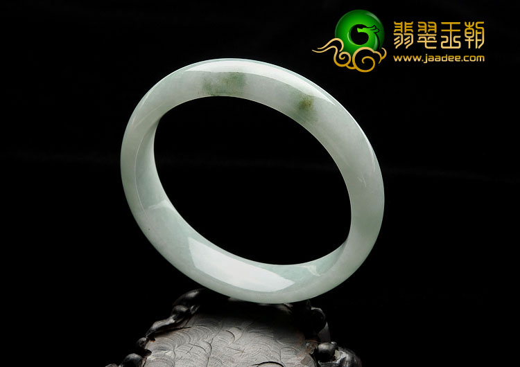 糯冰种飘花缅甸翡翠A货手镯（58.6mm）