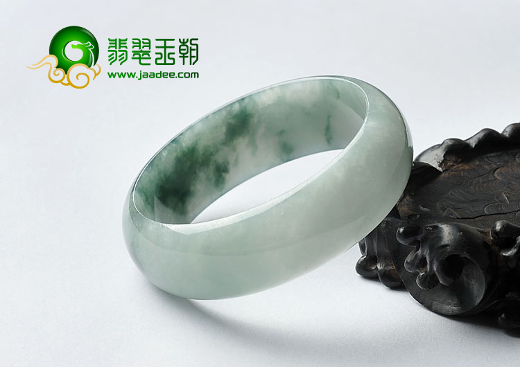 糯冰种飘花缅甸翡翠A货手镯（58mm）