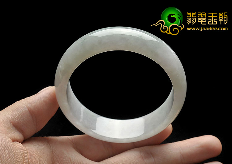 糯冰种晴水缅甸翡翠A货手镯（58.7mm）
