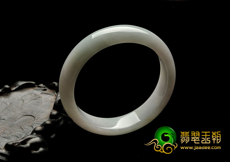糯冰种晴水缅甸翡翠A货手镯（54.4mm）