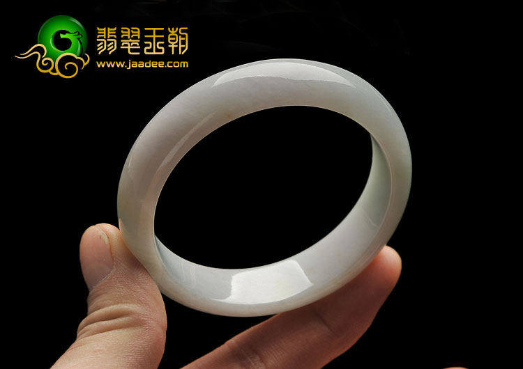 糯冰种晴水缅甸翡翠A货手镯（54.4mm）