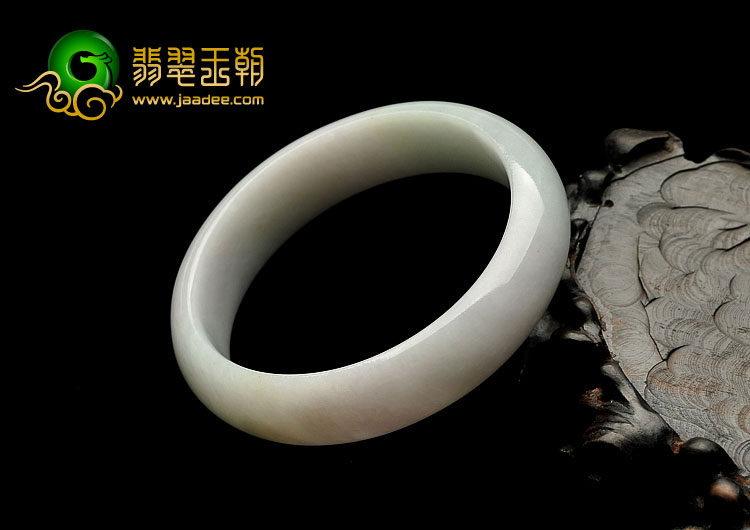 糯冰种晴水缅甸翡翠A货手镯（54.4mm）