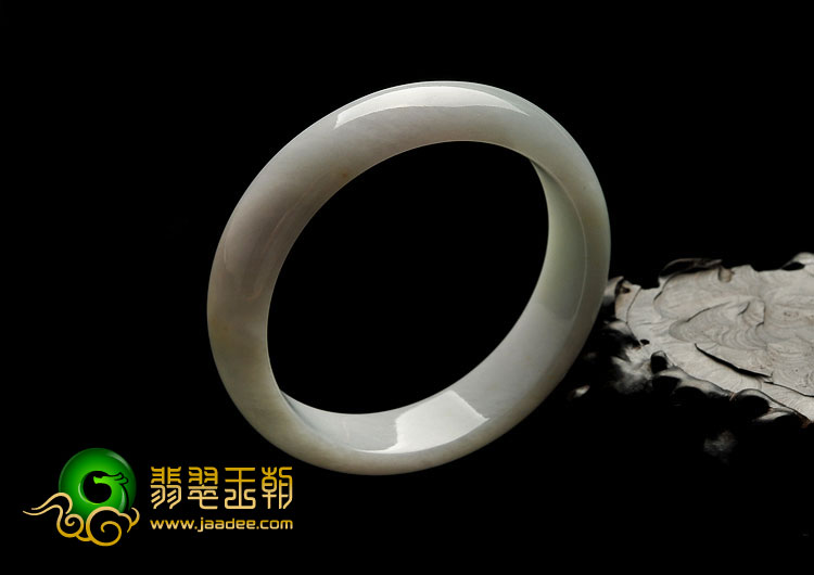 糯冰种晴水缅甸翡翠A货手镯（54.4mm）