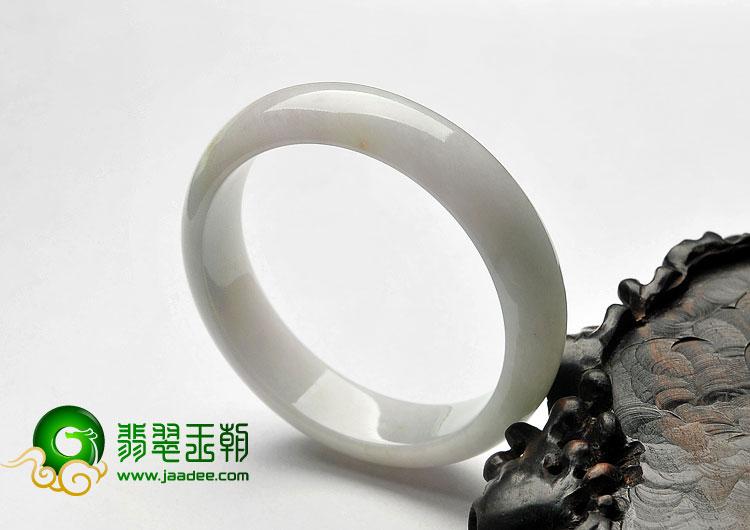 糯冰种晴水缅甸翡翠A货手镯（54.4mm）