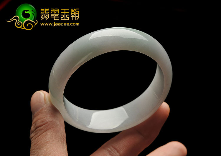 糯冰种晴水缅甸翡翠A货手镯（56.7mm）