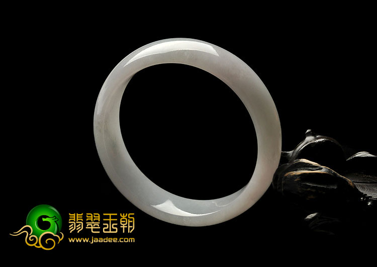 糯冰种晴水缅甸翡翠A货手镯（56.8mm）