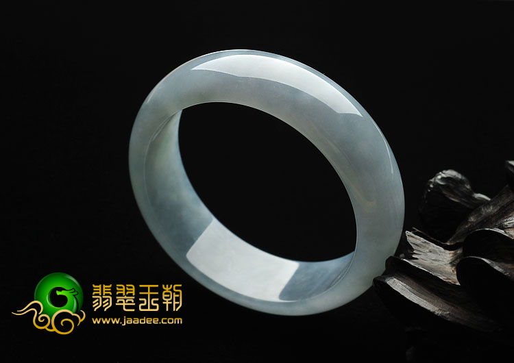 糯冰种晴水缅甸翡翠A货手镯（59.4mm）