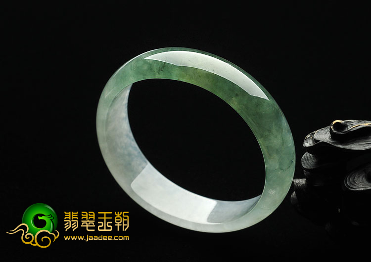 冰种晴水缅甸翡翠A货贵妃镯（55mm-50.3mm）