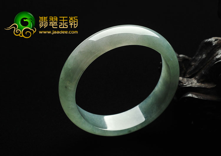 糯冰种晴水缅甸翡翠A货手镯（59.3mm）