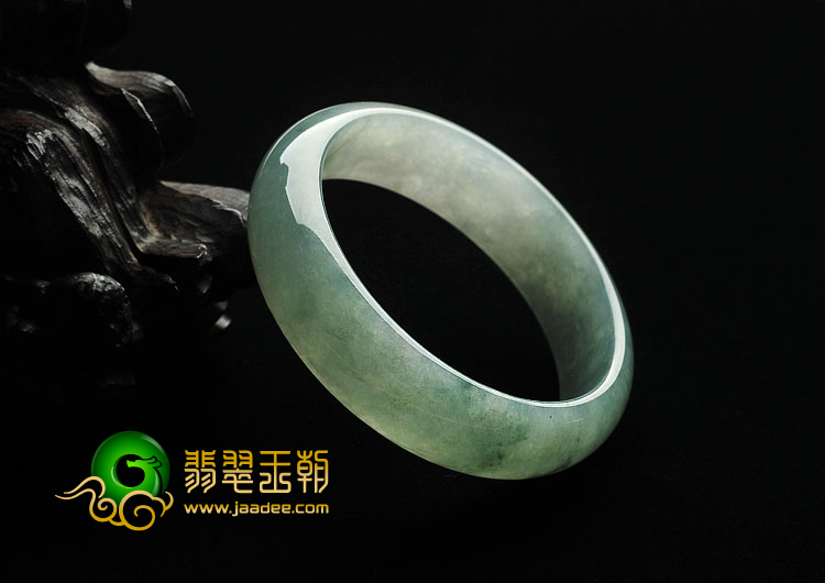 糯冰种晴水缅甸翡翠A货手镯（59.3mm）