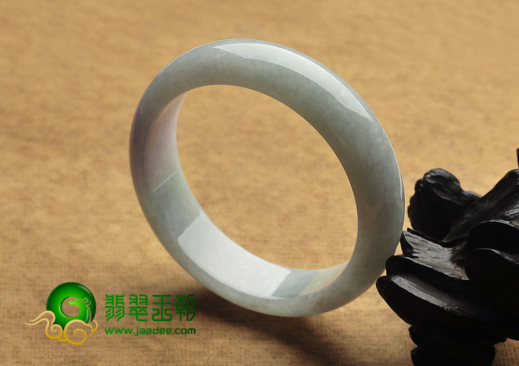 糯冰种晴水紫罗兰缅甸翡翠A货手镯（60.5mm）