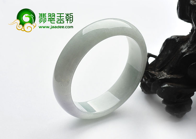 糯冰种晴水紫罗兰缅甸翡翠A货手镯（60.5mm）