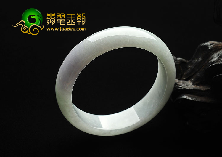 糯冰种晴水紫罗兰缅甸翡翠A货手镯（60.5mm）