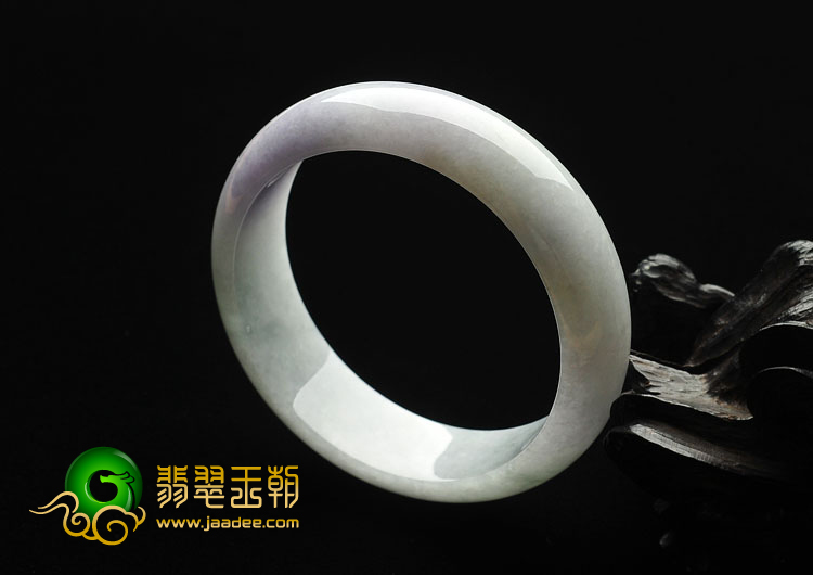 糯冰种晴水紫罗兰缅甸翡翠A货手镯（59mm）