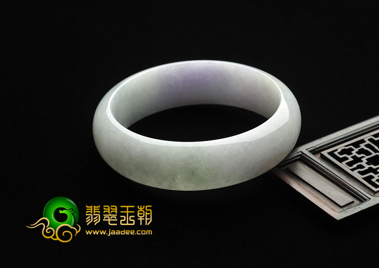 糯冰种晴水紫罗兰缅甸翡翠A货手镯（59mm）